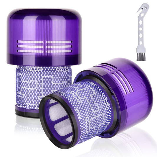 2 pieces Replacement Filters for Dyson V11 Torque Drive Animal V15 Detect Cordless Vacuum SV14 SV17 SV22 Replacement Filter for Absolute Extra Pro Washable Hepa Filter Replace # DY-970013-02