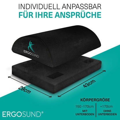 ERGOSUND Footrest Desk [BESTSELLER] Premium foam core, Height Adjustable Footrest [non-slip] Ergonomic Footrest Desk, Home Office Accessories Footstool Footrest Footrest