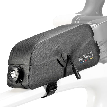 ROCKBROS Road to Sky bike top tube bag 100% Waterproof Magnetic frame bag with Magnetic lid for road bike MTB 0.6L
