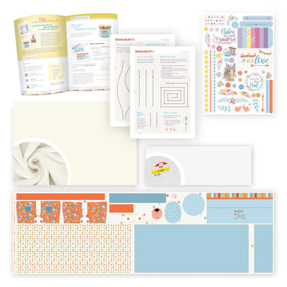 Computerized sewing machine for beginners & advanced sewers: brother FS-40s kullaloo edition, including sewing kit, finger guard & stickers.