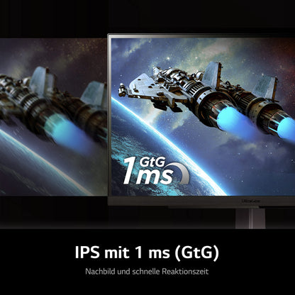 LG Electronics 27GS75QX-B.AEU UltraGear™ QHD Gaming IPS Monitor 27" (68.4 cm), 2560 x 1440, 16:9, 1ms GtG, 180 Hz, HDR10, 300 cd/m² brightness (typ.), NVIDIA G-Sync Compatible, AMD FreeSync - Black