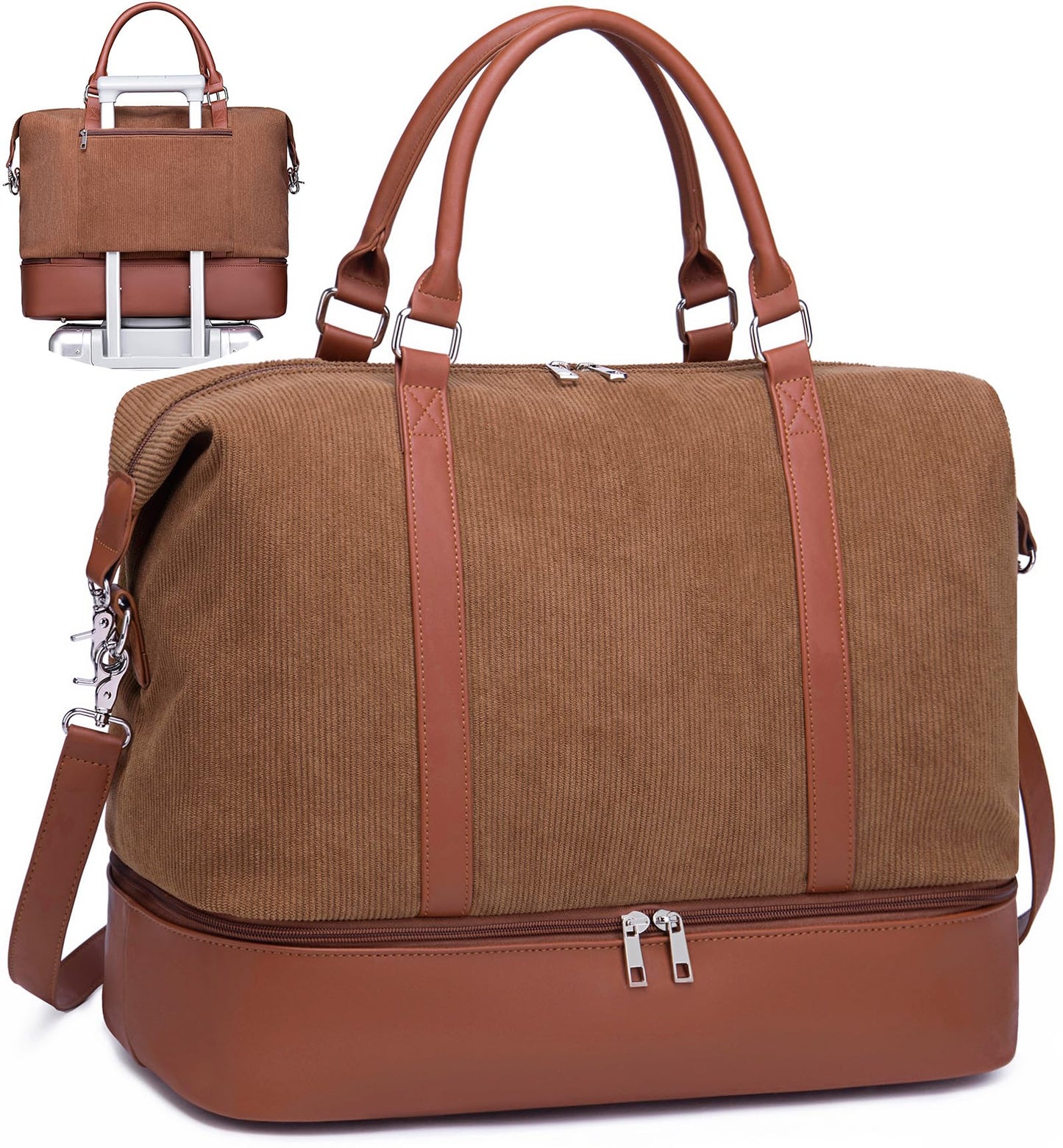 LOIDOU Women Travel Bags Weekender Bag Overnight Shoulder Duffel Carry-on Tote Bag with Luggage Sleeve Shoe Compartment perfect for travel/daily use/birthday gift