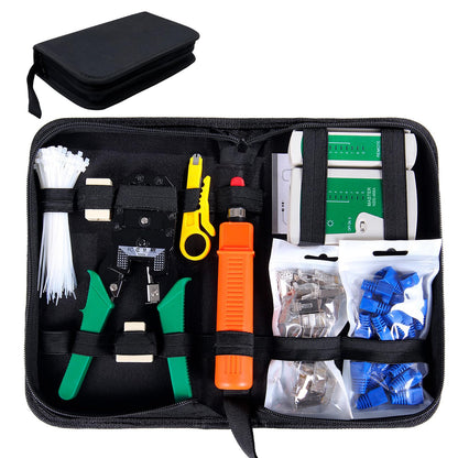 SGILE 9 in 1 Network Tool Set Repair Tools, Network Cable Tester Kit, Patch Cable Tester, Computer Maintenance, LAN Cable Tester
