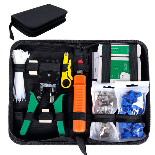 SGILE 9 in 1 Network Tool Set Repair Tools, Network Cable Tester Kit, Patch Cable Tester, Computer Maintenance, LAN Cable Tester