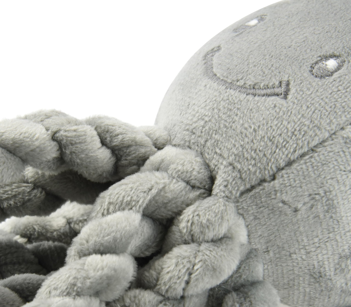 Nattou 877558 Octopus Plush Toy, For Newborns and Preemies, 23 cm, Lapidou, Grey