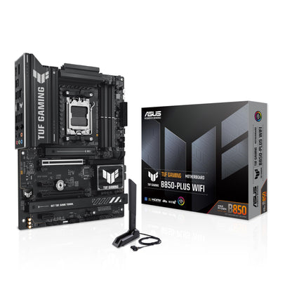 ASUS TUF Gaming B850-PLUS WiFi motherboard Socket AMD AM5 (AMD B850, ATX, PCIe 5.0, WiFi 7, 2X PCIe 4.0 M.2, Aura Sync)
