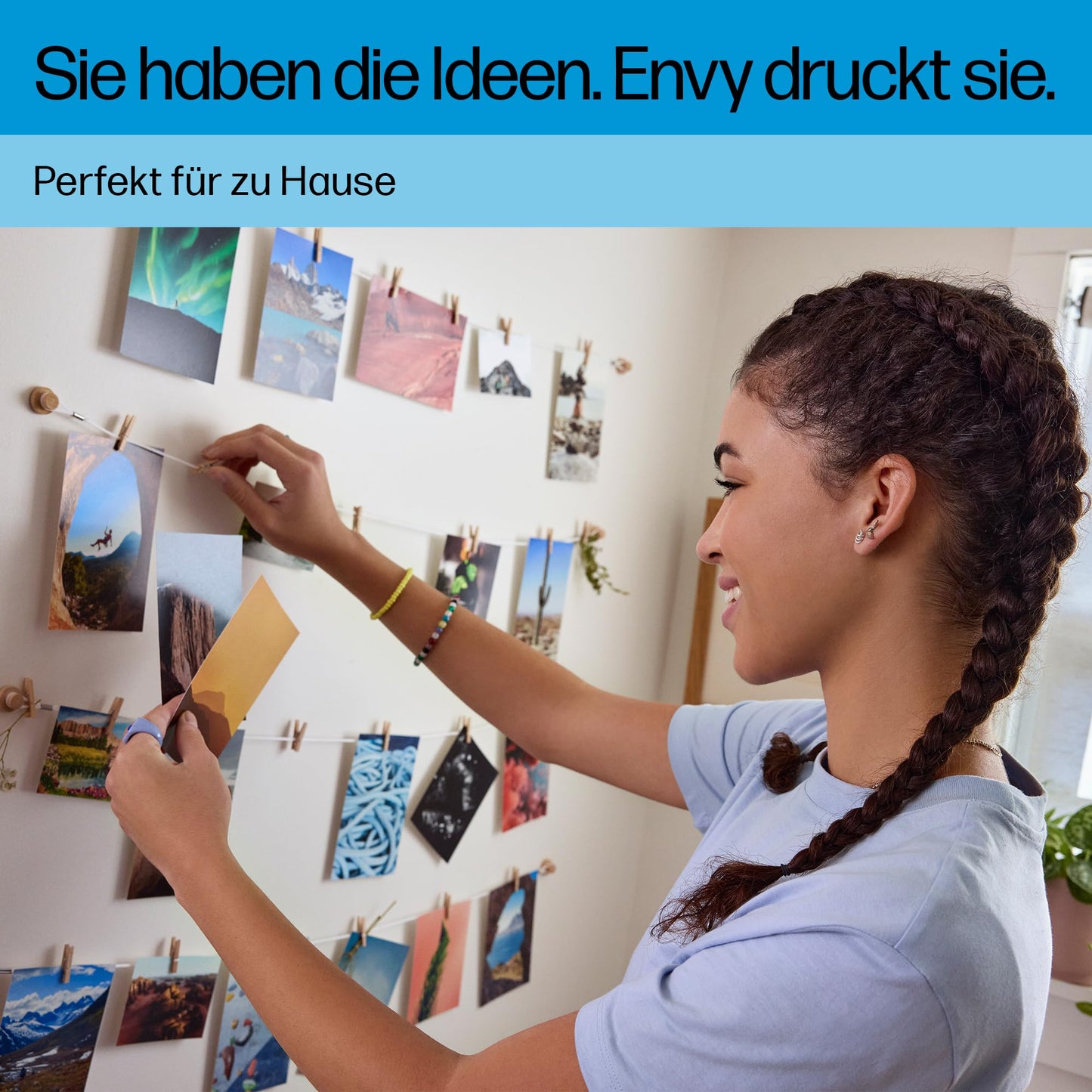 HP ENVY 6120e, all-in-one printer, 3 months of free printing with HP Instant Ink included, print, copy, scan, mobile faxing, Wi-Fi, automatic double-sided printing.