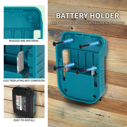 5 Pack of battery-USB adapters compatible with Makita 18V battery, with dual USB and Type-C 5V/2.1A battery holder.