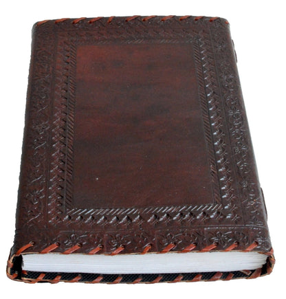 25.4 cm Leather Journal with Lock, Writing Pad, blank, Notebook, handmade, for Men and Women, unlined paper, best gift, Art Sketchbook, Travel Journal, for Writing.