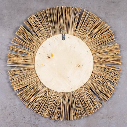 levandeo mirror seagrass Ø 55cm wall mirror round hallway mirror wall decor boho decor boho style boho chic natural