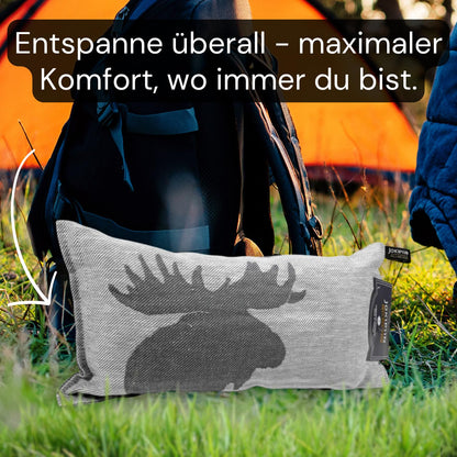 Jokipiin Premium Sauna Pillow 2X Kaiku 40x22 cm - 100% Made in Finland - Linen & Cotton - Ökotex Certified - Wellness Headrest & Neck Pillow for Sauna Spa & Relaxation