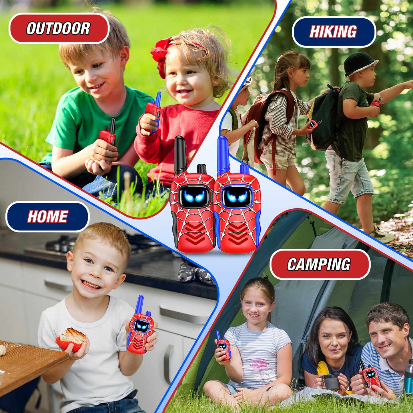 Toyokid Walkie Talkie for Kids, Toy for Ages 3-12, Gift for Boys and Girls 3 4 5 6 7 8 9 10 years old, Easter Gifts, Outdoor Toys, Walkie Talkie, and Games for Boys.