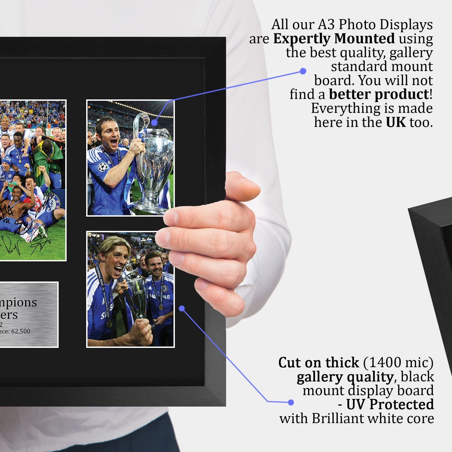 HWC Trading FR A3 Winners 2012 Printed Memorabilia Signed Autograph Photo Display For Football Fans And Supporters - A3 Framed