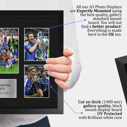 HWC Trading FR A3 Winners 2012 Printed Memorabilia Signed Autograph Photo Display For Football Fans And Supporters - A3 Framed