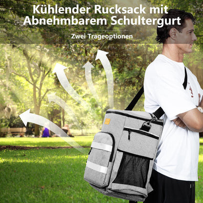 kiximay 30L Cooler Bag Large Foldable - Cooler Bag for Food & Drinks, Cooler Bag Picnic Bag, Insulated Thermal Bag, Car Cooler Bag for Beach/Picnic/Camping/BBQ