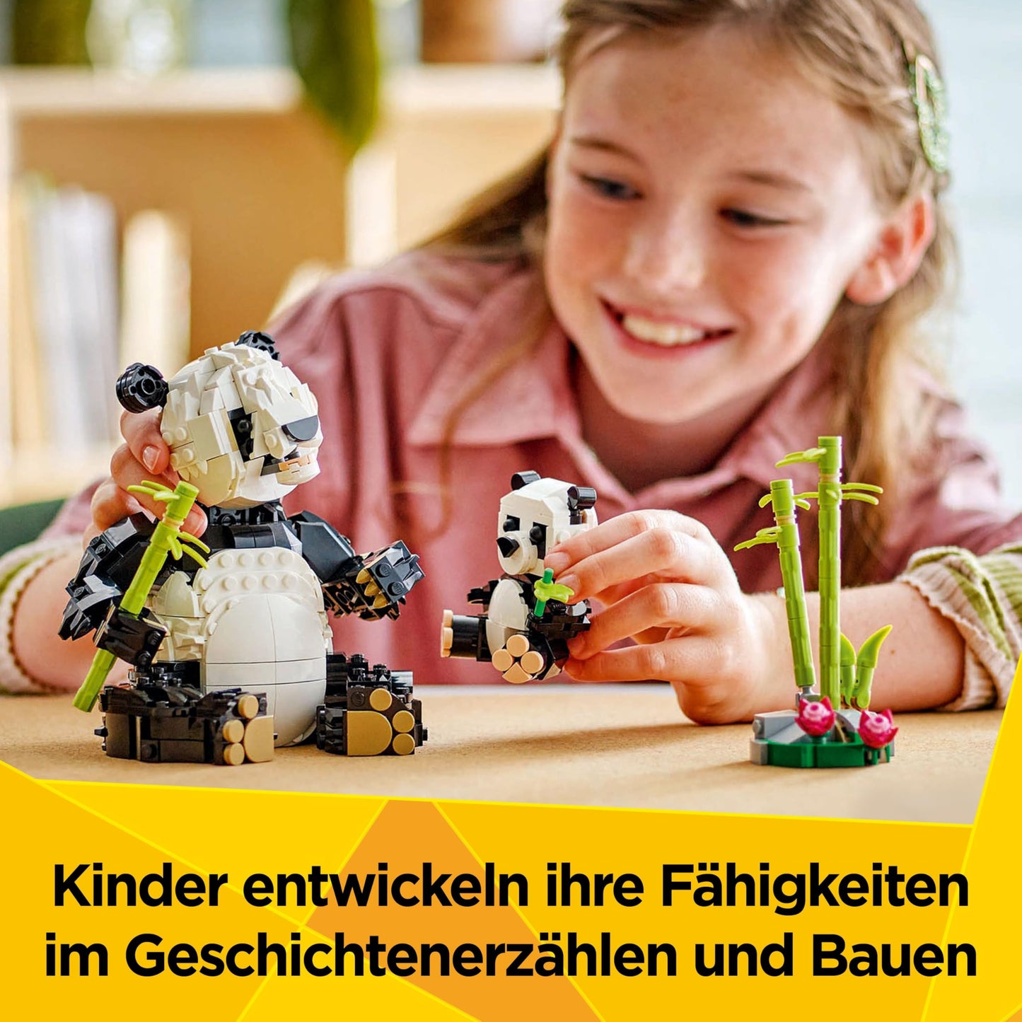 LEGO Creator 3in1 Wild Animals: Panda Family - animal figures transformable into penguins or killer whales - building toy - creative birthday gift for girls and boys aged 8 and up - 31165
