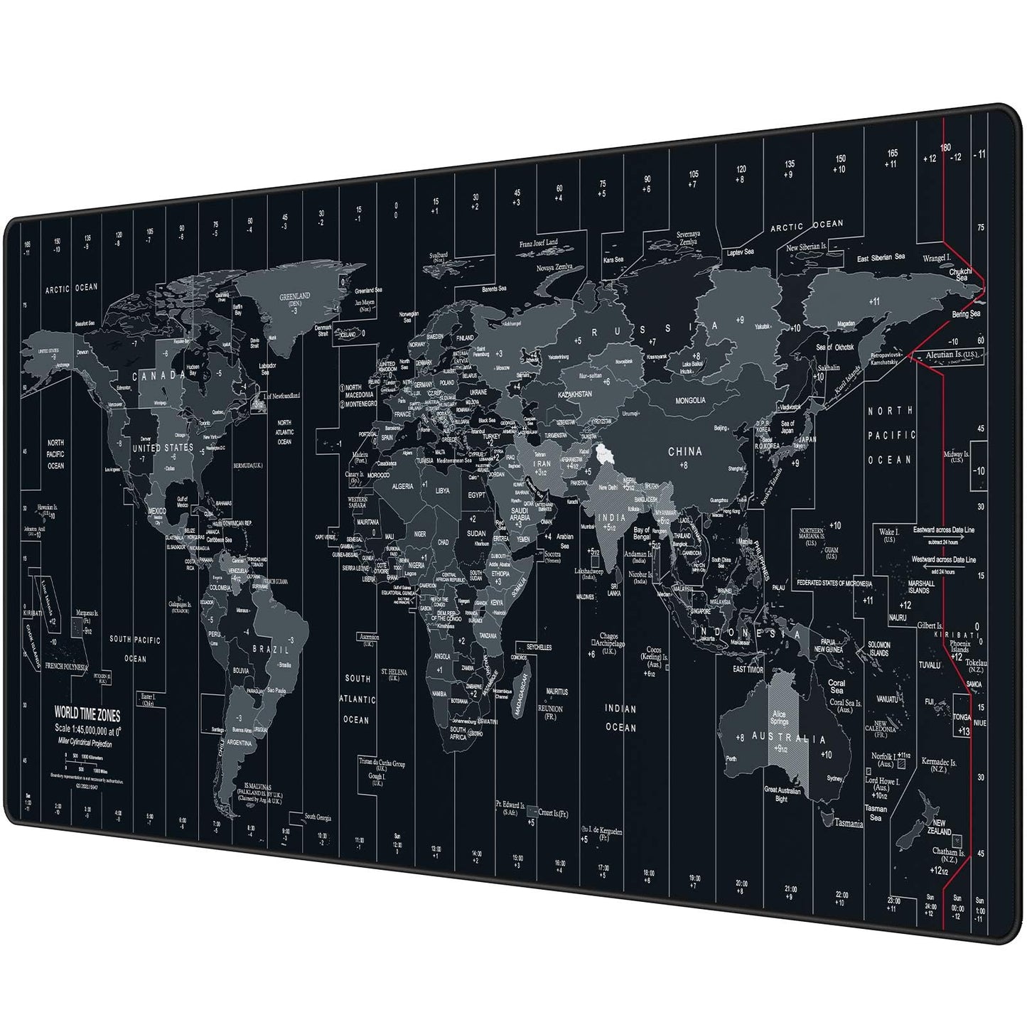 Anpollo XXL Speed Gaming Mousepad World Map 900x400x3mm XXL Mousepad Desk Mat Large Size Multifunctional Anti-slip desk pad enhances accuracy and speed.