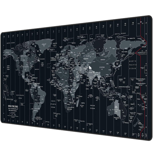 Anpollo XXL Speed Gaming Mousepad World Map 900x400x3mm XXL Mousepad Desk Mat Large Size Multifunctional Anti-slip desk pad enhances accuracy and speed.
