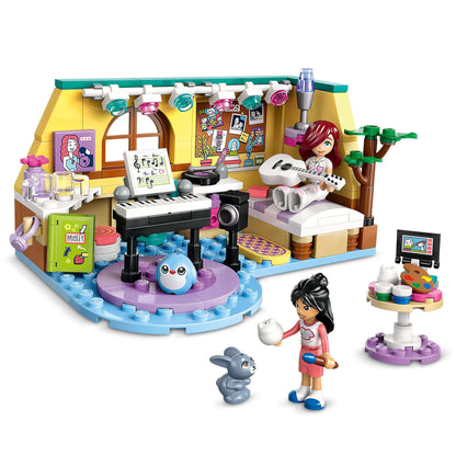 LEGO Friends Paisley's Room, build and play set for imaginative role-playing, gift for girls aged 6 and up, includes 2 minifigures and a bunny figure, educational toy.
