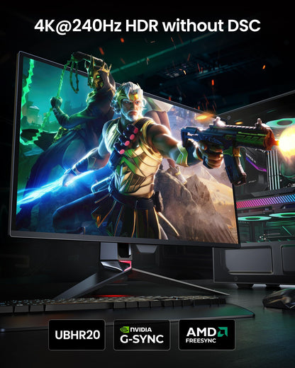 Silkland 80Gbps DisplayPort Cable 2.1 2M [VESA Certified] DP80, [8K@240Hz 4K@540Hz 360Hz 240Hz 180Hz] DP 2.1 Cable 16K, HDR10 FreeSync G-Sync UHBR20 for PC, Gaming Monitor, 5090 7900XTX - S1334