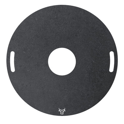 tuning-art GR10 Grill Ring | Grill Plate | Fire Plate | Plancha | BBQ Plate suitable for Weber, Size: ø 80cm including handle