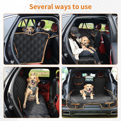KYG dog blanket car back seat car seat cover dog rear seat waterproof & scratch-resistant car dog blanket back seat for cars and SUVs with side protection and window 135x175cm.