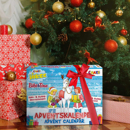 INKEE Bibi & Tina Advent Calendar for Kids - Bath Fun Toy Advent Calendar with Bath Bombs & Beauty Accessories
