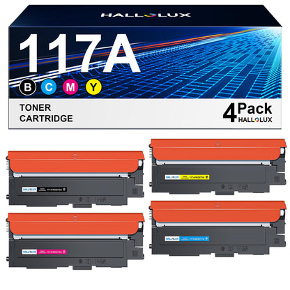 117A Toner Set 117A Compatible for HP 117A for Toner HP Color Laser MFP 178nwg MFP 179fwg 178nw 179fnw 179 178 Laser 150a 150nw 150w W2070A W2071A W2072A W2073A (1 Black, 1 Cyan, 1 Magenta, 1 Yellow)