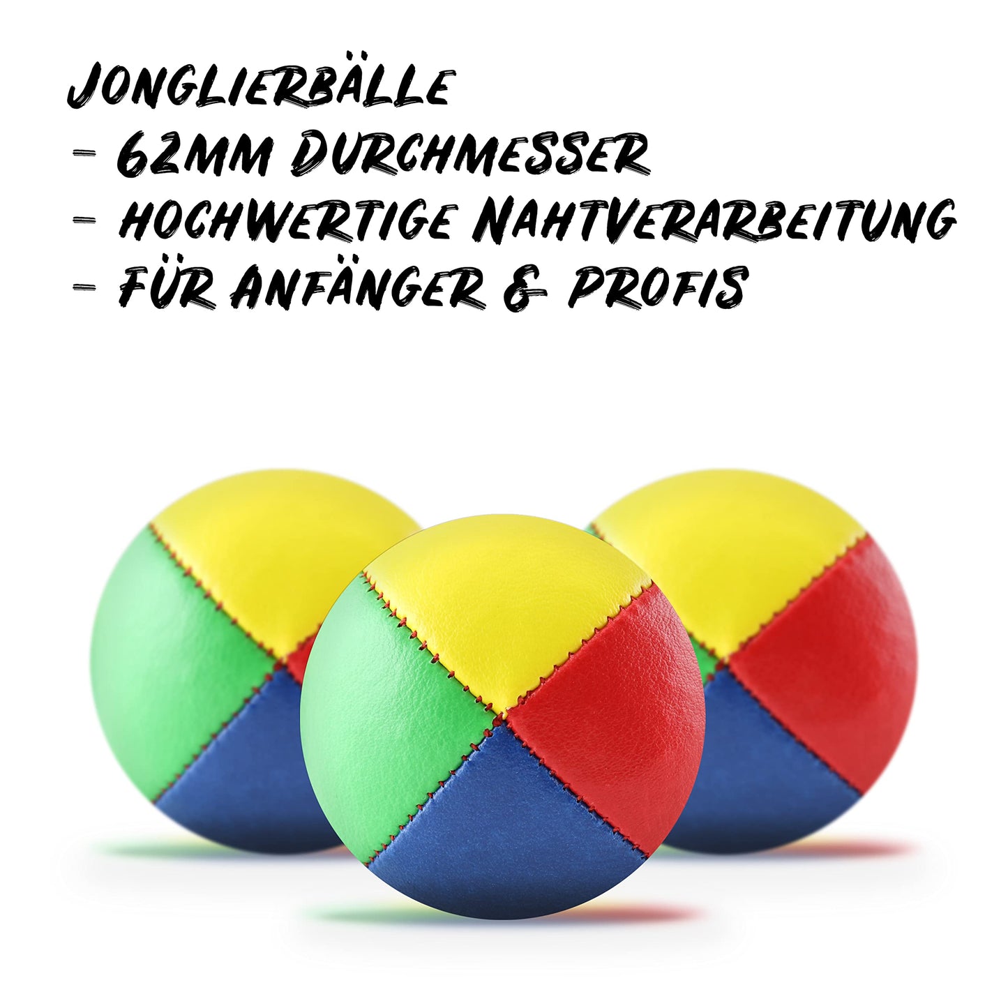 Diabolo recreational juggling set for kids and adults with juggling clubs, juggling balls, scarves, plates including stick & juggling instructions - juggling set as a gift.