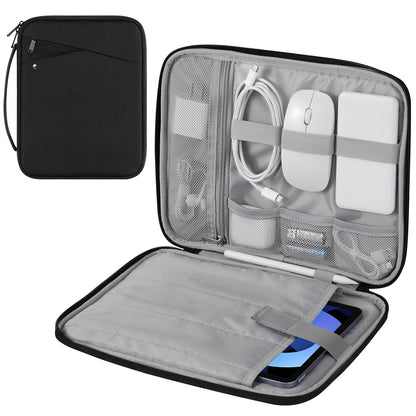MoKo 9-11 Inch Tablet Sleeve Case with Handle, Padded Protective Travel Bag for New 11 Inch iPad Air M3 2025, iPad A16 11", iPad Pro 11 M4, iPad 10/9/8/7th, Tab S9/S8 11, Black