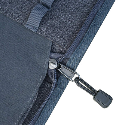 Pencil case for 48 fountain pens, waterproof, linen, with YKK zipper, Grey