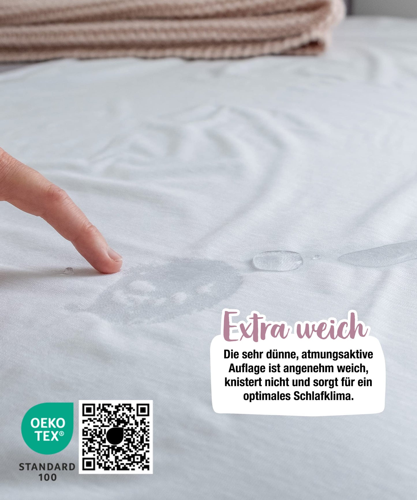 Honorchild® Mattress Protector waterproof | 100% Lyocell + Membrane | Oeko-Tex Certified | Leakage Protection Baby | Moisture Protection Mattress Protector Waterproof Mattress Pad 90x200cm