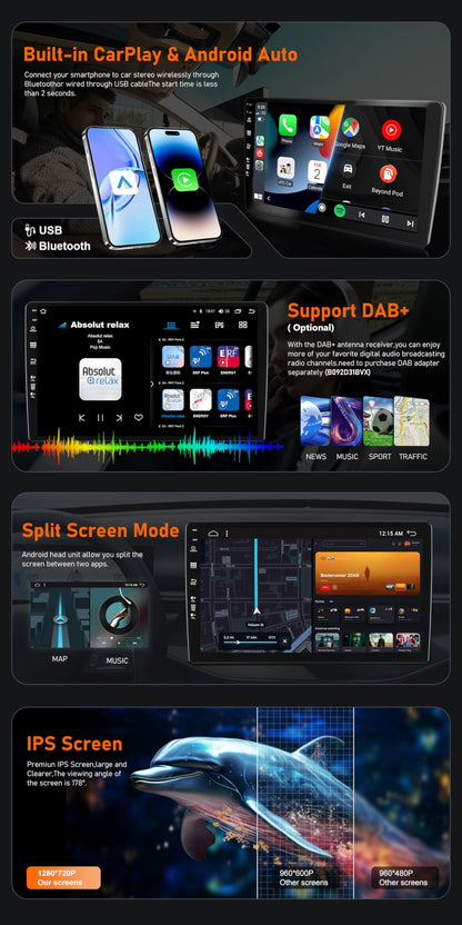JOYX Android 10.0 car radio for Renault Duster/Dacia Sandero/Lada Xray 2/Renault Captur/Logan 2 | GPS 2 DIN | Free Canbus Camera | 8 inch | 2GB/32GB | Dab 4G WLAN Bluetooth MirrorLink