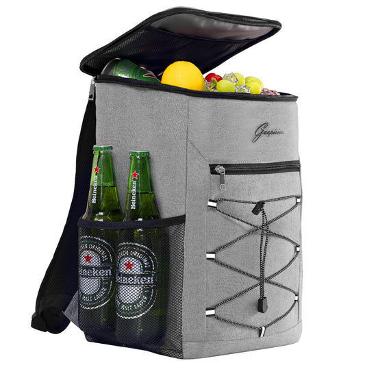 Beautiful 30L cooler backpack picnic backpack cooler bag large insulated cooler bag for picnic/beach/BBQs/camping/trips (gray)