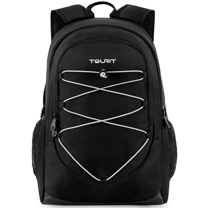 TOURIT Cooler Backpack 25L Waterproof cooler backpack Lightweight backpack for picnic, camping, hiking, BBQ Black