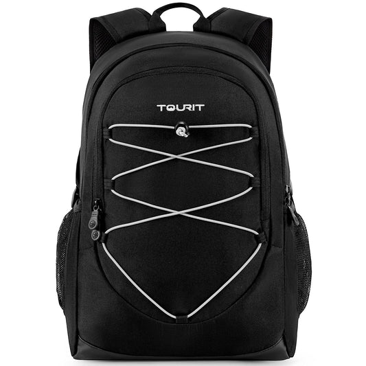 TOURIT Cooler Backpack 25L Waterproof cooler backpack Lightweight backpack for picnic, camping, hiking, BBQ Black