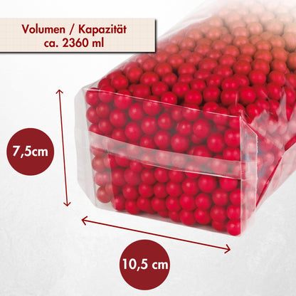 Elke-Plastic OPP flat bottom bag 30µ I 18x30cm I 200 pieces I transparent bottom bag I clear bags I pastry bags I cookie bags I transparent gift bags I cellophane bags