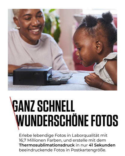 Canon SELPHY CP1500 Compact Photo Printer - Wireless Printing, Durable Photos, USB-C & SD Card Connection - Perfect for Scrapbooks and Photo Albums (Black)