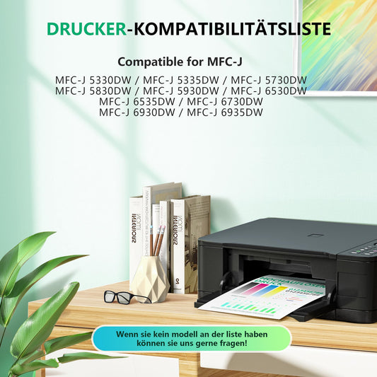 NewLift LC3219XL cartridges compatible with Brother LC-3219XL LC3217 LC3219 XL printer cartridges for Brother MFC-J5330DW MFC-J5730DW MFC-J5335DW MFC-J6930DW MFC-J6530DW MFC-J5930DW (4-pack)