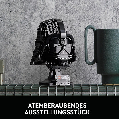 LEGO Star Wars Darth Vader Helmet, building set for adults, gift idea for men, women, him or her, collectible model for building and displaying 75304