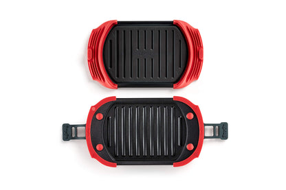 Lékué Microwave Grill, microwave grill, steel, red and black, 25.2 x 14.8 cm