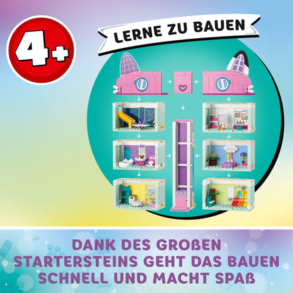 Lego Gabby's Dollhouse Toy - 4-story dollhouse with Gabby, Pawesome Panda, Kitty Fairy & Cakey Cat minifigures and accessories - Gift for girls and boys ages 4 and up - 10788