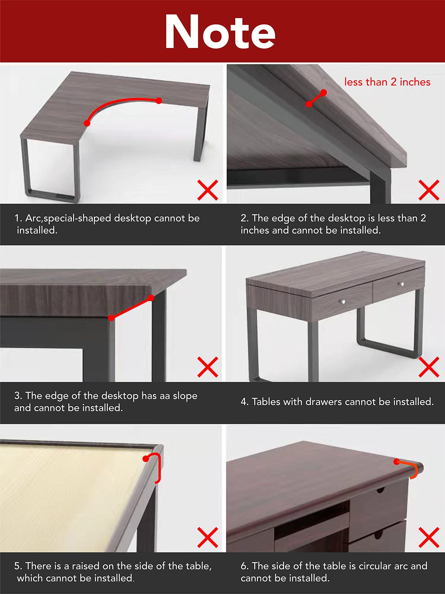 Honjie computer arm holder suitable for desks, stable mouse arm holder, computer desk extension, suitable for home and office.