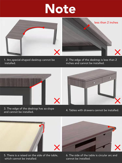 Honjie computer arm holder suitable for desks, stable mouse arm holder, computer desk extension, suitable for home and office.