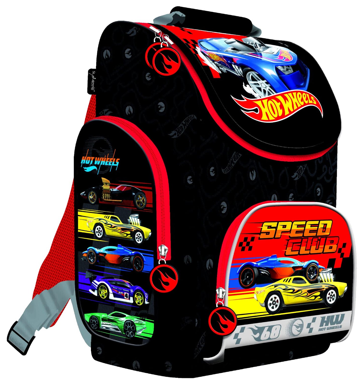 Hot Wheels Cars 7 piece school bag set with pencil case and backpack with stickers - from Kids4shop