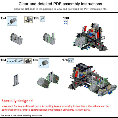 Technology Power Motors Kit for Lego 42110 Land Rover Defender (Model Not Included)