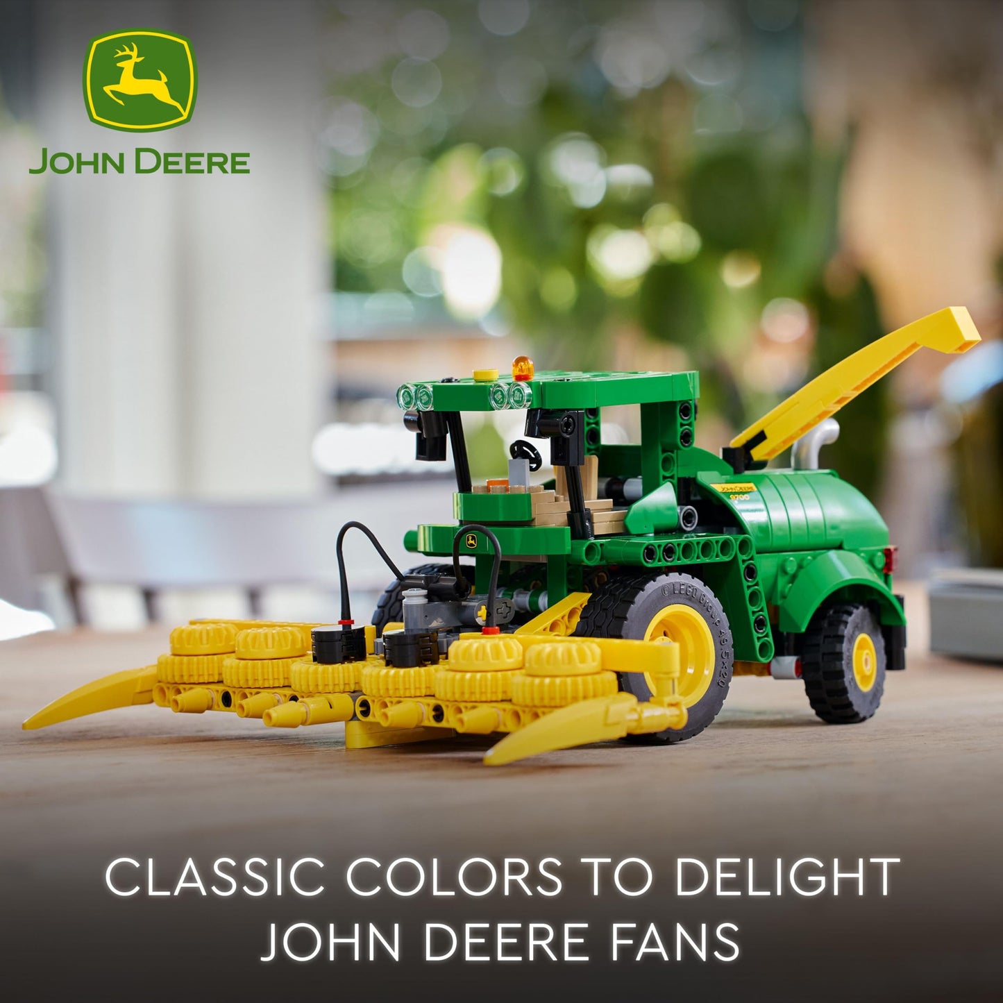 LEGO Technic John Deere 9700 Forage Harvester, combine harvester toy for building & Technic Mack LR Electric Garbage Truck, recycling role-play garbage truck model.