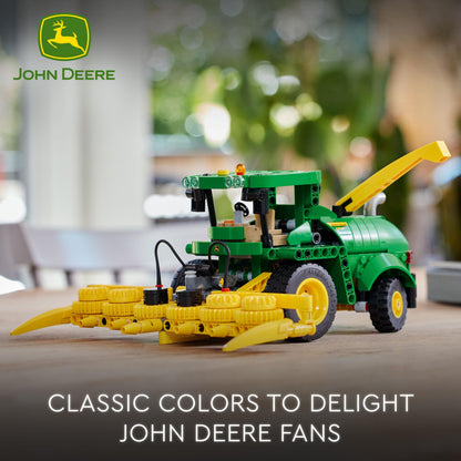 LEGO Technic John Deere 9700 Forage Harvester, combine harvester toy for building & Technic Mack LR Electric Garbage Truck, recycling role-play garbage truck model.
