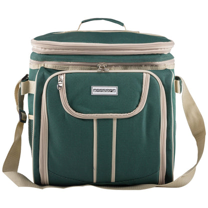 anndora picnic bag green beige cooler bag incl. accessories for 4 people 29 pieces