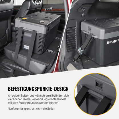 BougeRV CRPRO Compressor Cooler 12v, 20 Liter Car Fridge (-22℃~10℃), 12/24V DC &110-240V AC Portable Car Refrigerator, 12v Cooler, for Car, Camping, Travel (Updated Version)